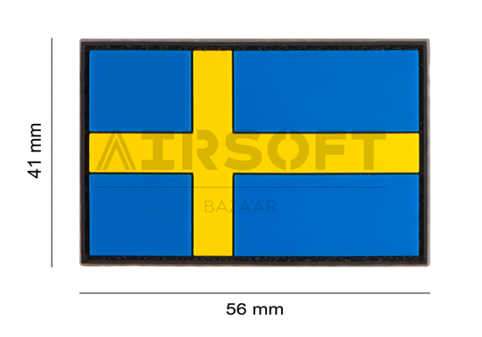 Sweden Flag Rubber Patch