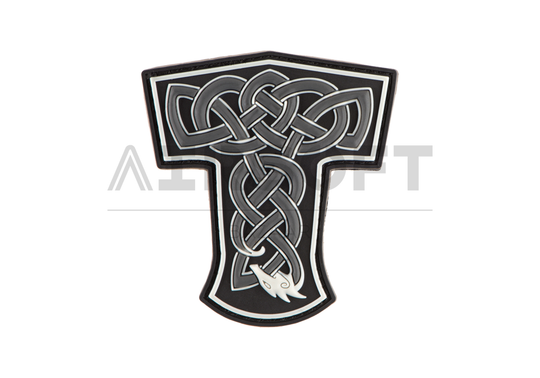 Thors Hammer Dragon Rubber Patch