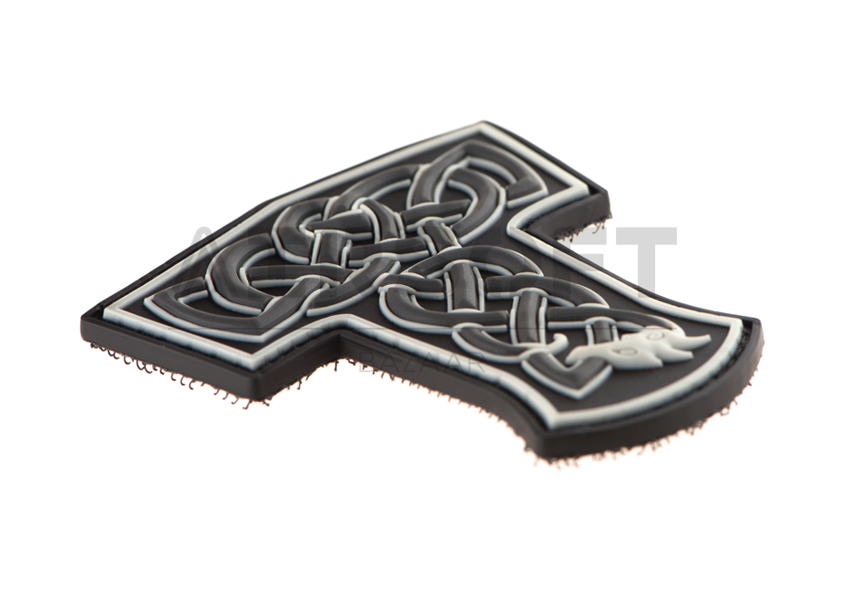 Thors Hammer Dragon Rubber Patch