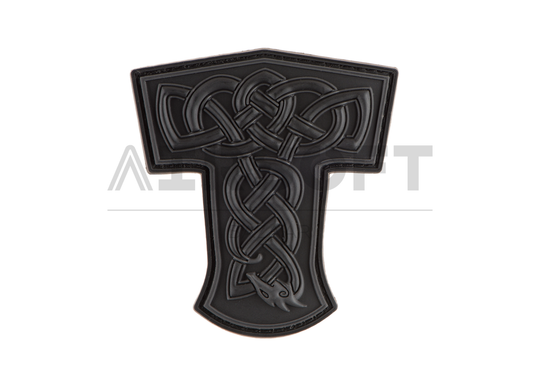 Thors Hammer Dragon Rubber Patch