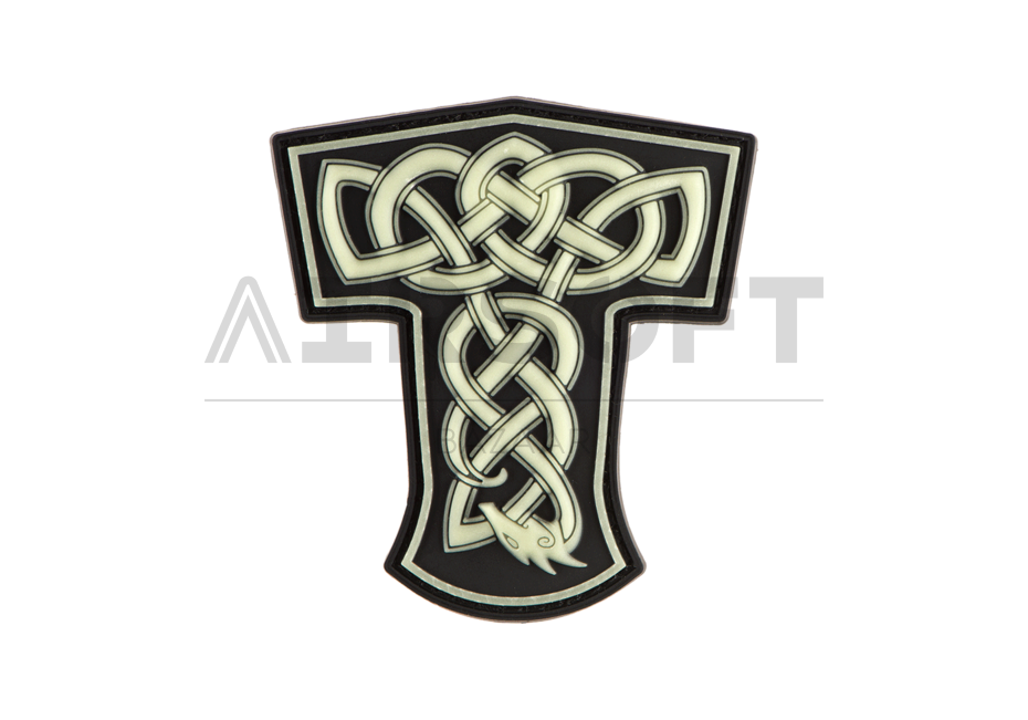 Thors Hammer Dragon Rubber Patch