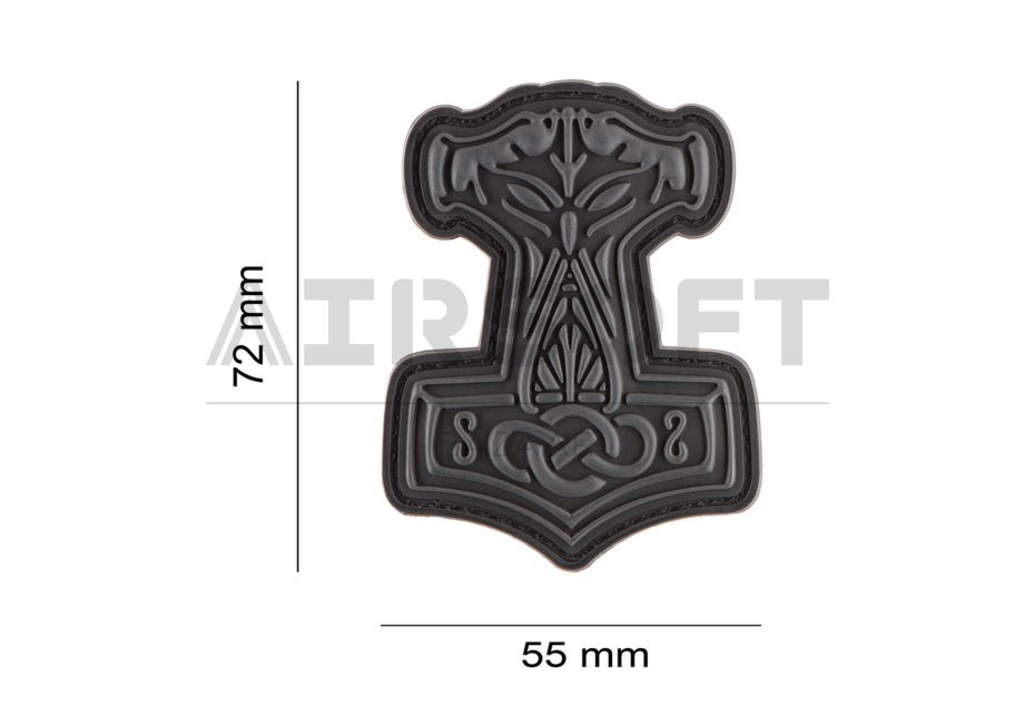 Thors Hammer Rubber Patch