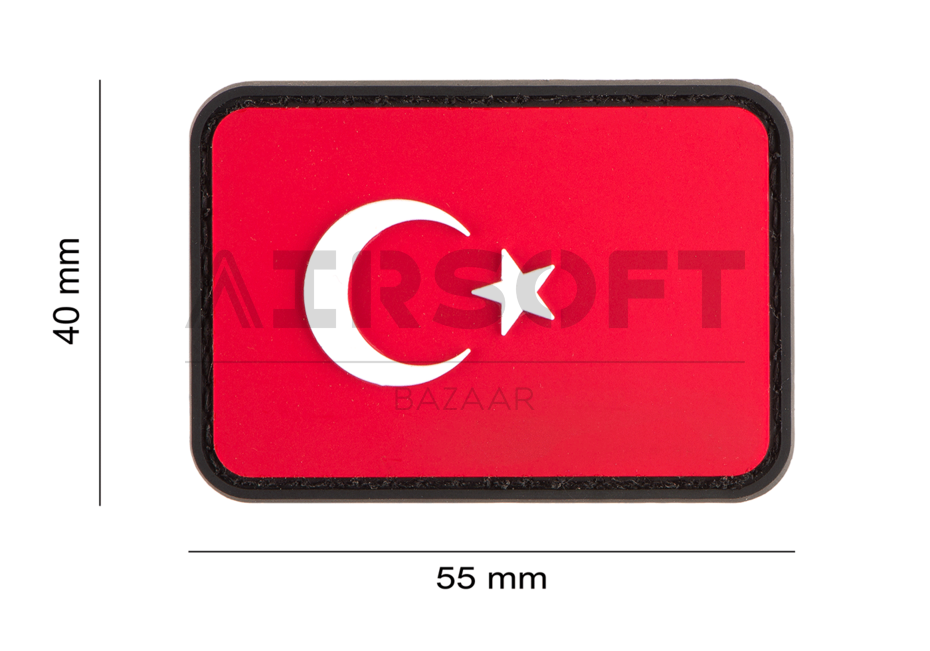 Turkey Flag Rubber Patch