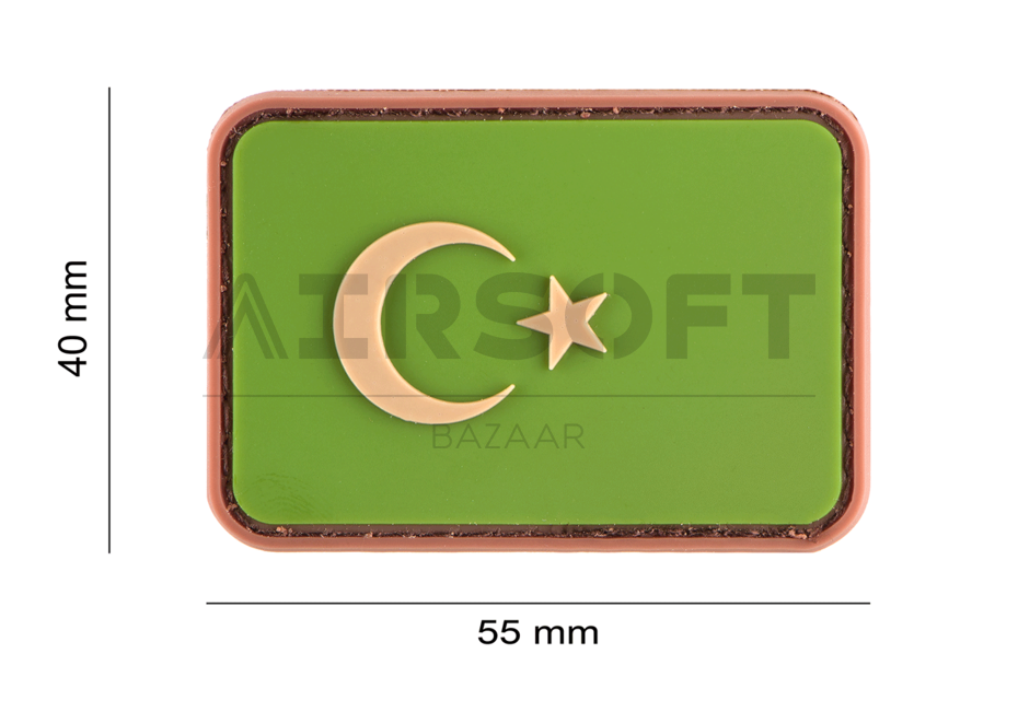 Turkey Flag Rubber Patch