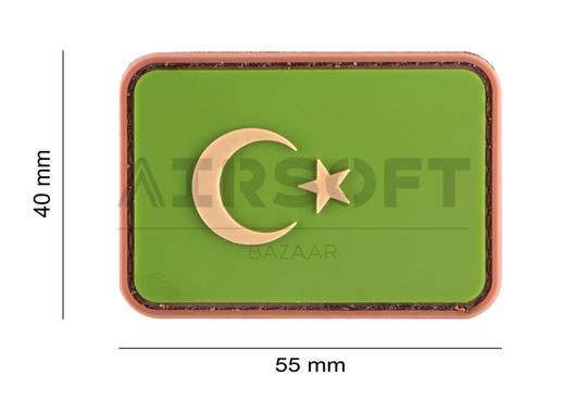 Turkey Flag Rubber Patch