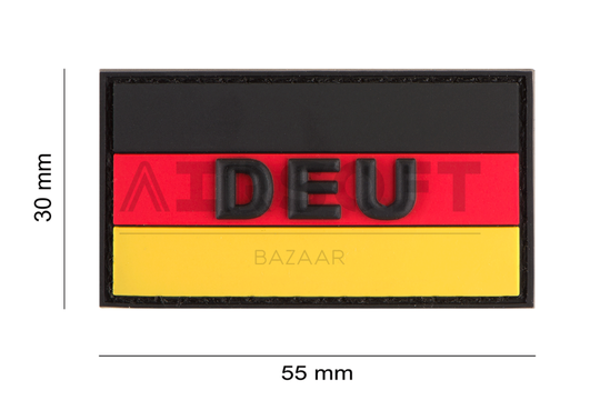 Small German Flag Rubber Patch