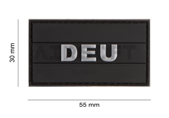 Small German Flag Rubber Patch