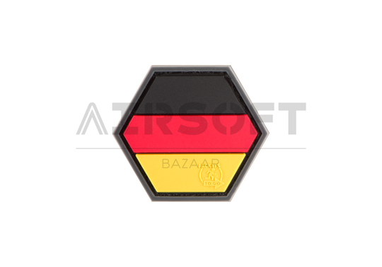 German Flag Hexagon Rubber Patch