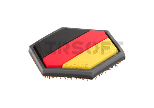 German Flag Hexagon Rubber Patch