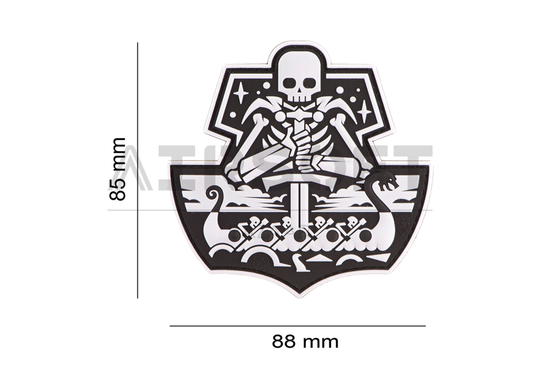 Ghost Ship Skull Rubber Patch