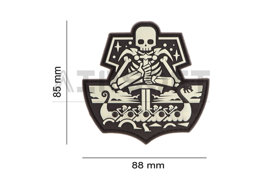 Ghost Ship Skull Rubber Patch