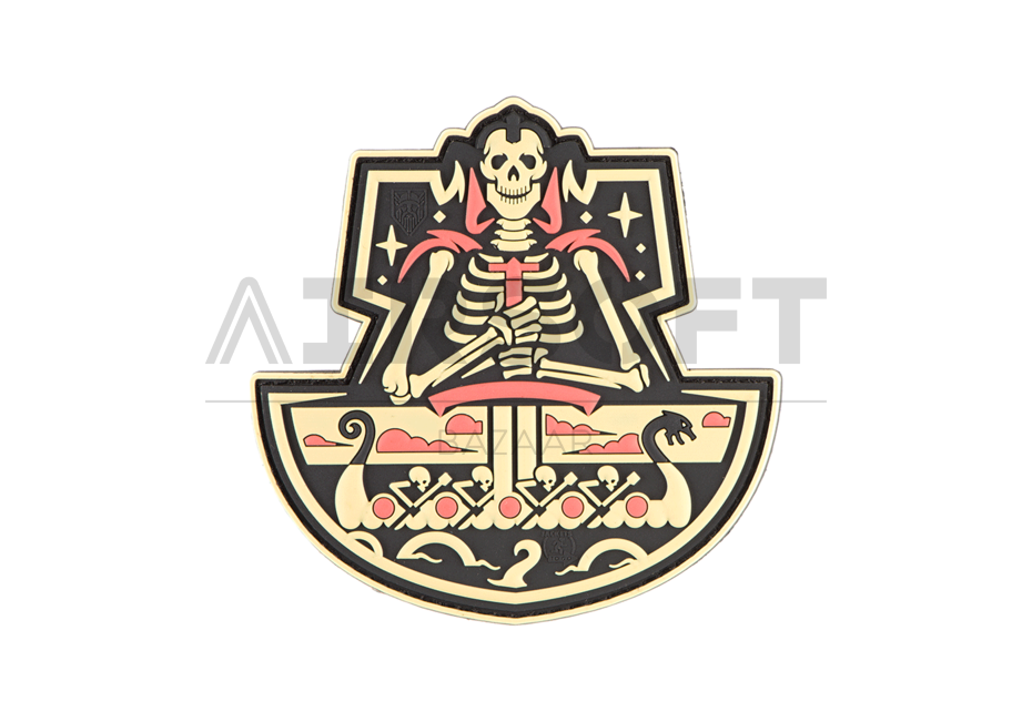 Ghost Ship Skull Rubber Patch