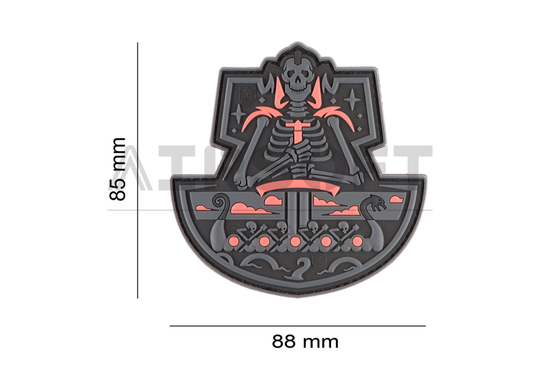 Ghost Ship Skull Rubber Patch