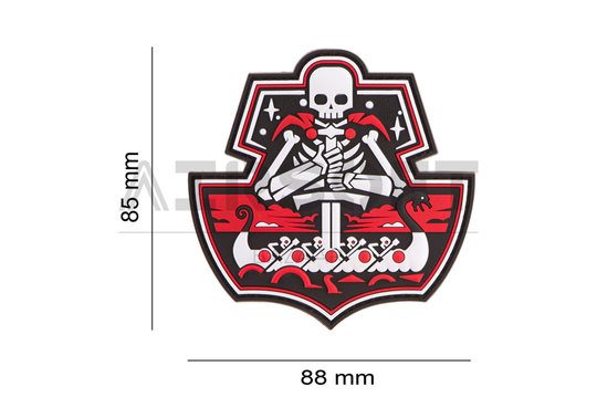 Ghost Ship Skull Rubber Patch