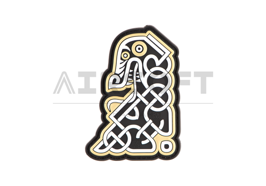 Northman Tribal Dragon Ship Head Rubber Patch