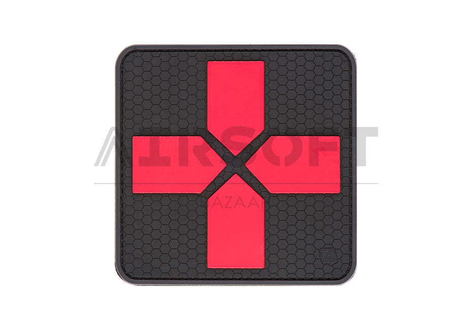 Big Red Cross Medic Rubber Patch