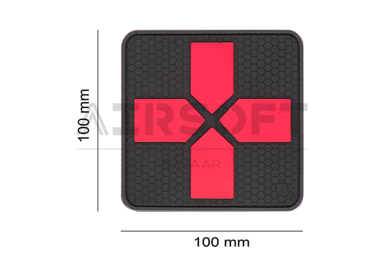 Big Red Cross Medic Rubber Patch