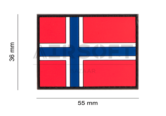 Norway Flag Rubber Patch