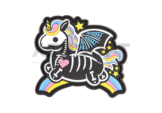 Skeleton Unicorn Rubber Patch