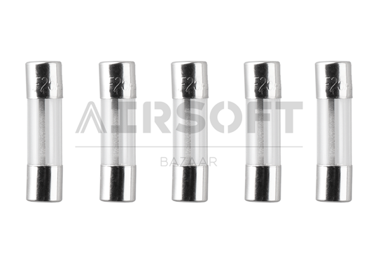 Glass Type Fuse 5x20mm 25A 5pcs