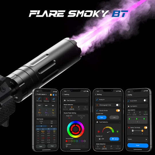 Eshooter Flare Smoky BT Tracer Unit en chrono
