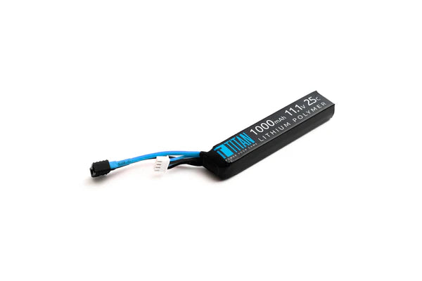 Titan LiPo 1000mAh 11.1v 25C Stick T-Plug (Deans)